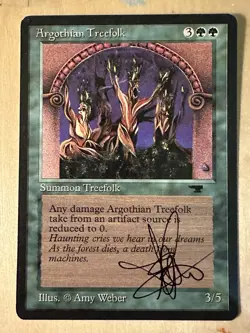 MTG ARTIST PROOF MTG Argothian Treefolk AP Sketch Art Amy WEBER - Image 2