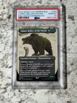 Lumra, Bellow of the Woods Field Notes #293 PSA 10 (MTG Bloomburrow 2024) - Image 1