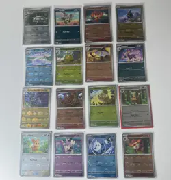 16 White Flare Pokemon TCG Pokeball Holo Bundle Collection No Duplicates English - Image 1