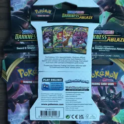 Pokemon Sword and Shield Darkness Ablaze Sleeved Booster Pack 5 Packs - Image 3