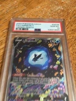 Pokemon 2023 SWSH Crown Zenith #GG39 Lumineon V Full Art Holo PSA 10 GEM MINT - Image 2