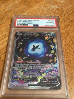 Pokemon 2023 SWSH Crown Zenith #GG39 Lumineon V Full Art Holo PSA 10 GEM MINT - Image 3