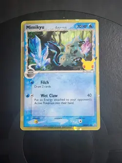 Pokemon Mimikyu TCG Holo Promo SWSH136 25th Celebrations - Image 1