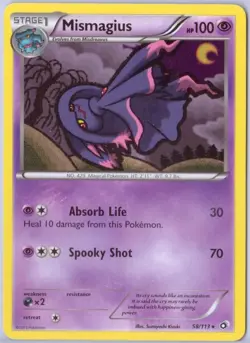 Mismagius - 58/113 - Rare - Black & White 11: Legendary Treasures - Pokemon - Image 1