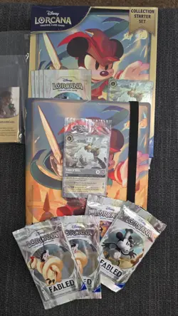 Disney Lorcana TCG Fabled Collection Starter Set #OPENED# Inc Promo Card - Image 1