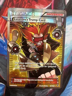 2014 Pokemon Phantom Forces #118 Lysandre's Trump Card Full ART LP - Image 1