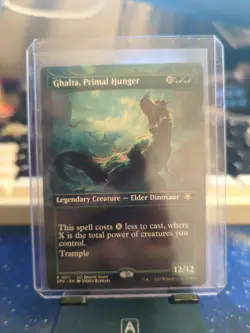 MTG Ghalta, Primal Hunger Borderless Card From Foundations Set - Image 1