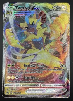 Pokemon TCG Zeraora Vmax Full Art Promo Sword and Shield SWSH264 NM - Image 1