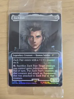 MTG Zack Fair Promo FFVII REBIRTH Nintendo Switch 2 Pack-In Bonus Sealed - Image 1