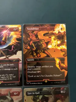MTG SLD Deadpool Lot 4 Blasphemous Act Saw In Half Regular Rainbow Foil - Image 3