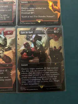 MTG SLD Deadpool Lot 4 Blasphemous Act Saw In Half Regular Rainbow Foil - Image 5