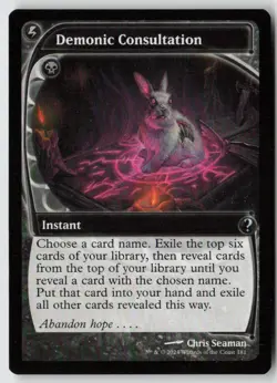 Demonic Consultation (Future Sight) Mystery Booster 2 (181) - MTG - Image 1