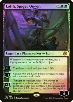 MTG ~ Lolth, Spider Queen (Foil) ~ Adventures of Forgotten Realms ~ NM - Image 1