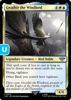 MTG Gwaihir the Windlord Lord of the Rings Uncommon Legendary Creature NM - Image 1