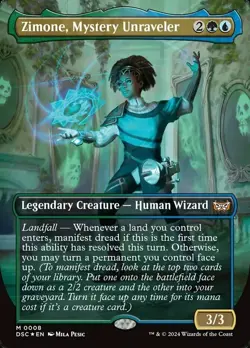 Zimone Mystery Unraveler - Borderless - Duskmourn - Near Mint - Image 1