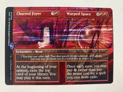 Charred Foyer/ Warped Space - Borderless - Duskmourn - NM - MtG - Image 1
