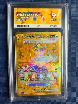 Pokemon 2024 Stellar Crown Terapagos Ex Hyper Rare #173/142 Ace 9 - Image 1