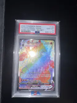 POKEMON 2020 SWSH Vivid Coalossal VMAX 189/185 Secret Rare - Image 1