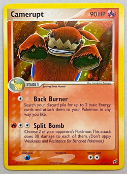 Pokemon Camerupt #4/107 Holo Rare - 2005 EX Deoxys - Mint (MT) Condition! - Image 1