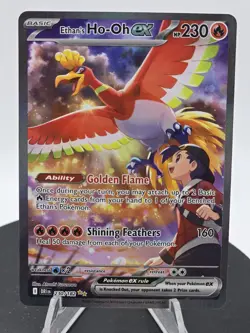 Pokemon TCG Ethan’s Ho-Oh ex 230/182 Full Art Double Rare Destined Rivals NM - Image 1