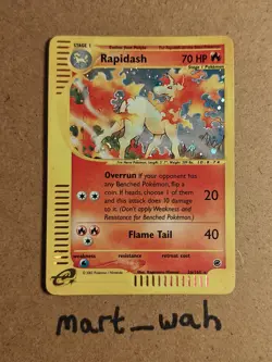 Rapidash 26/165 Holo Rare 2002 Pokemon Expedition - Image 1