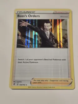 Pokemon Boss's Orders 154/192 Holo Rebal Clash LP - Image 1
