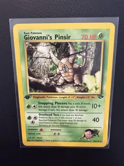 Gym Challenge Giovanni's Pokemon Lot Magikarp 1st Ed Pinsir Machoke and more - Image 3