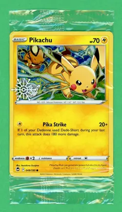 Pikachu Pokemon Silver Tempest Holo Calendar Promo 049/195 SEALED - Image 1