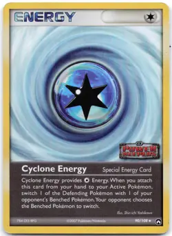 Cyclone Energy 90/108 Reverse Holo Power Keepers HP - Image 1