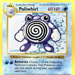 Poliwhirl (Shadowless) - Pokemon TCG - Base Set - 38/102 - UNCOMMON ~ LP - Image 1