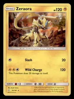 Zeraora 52/181 Holo Rare Team Up Pokemon Holo Near Mint - Image 1