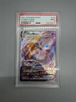 Pokemon Full Art Mew VMAX Fusion Strike #114 PSA 9 - Image 3