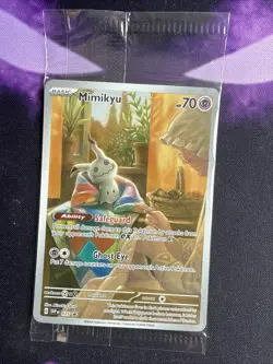 Mimikyu 075 Black Star ETB Promo Paldean Fates S&V Factory Sealed Pokemon TCG - Image 1