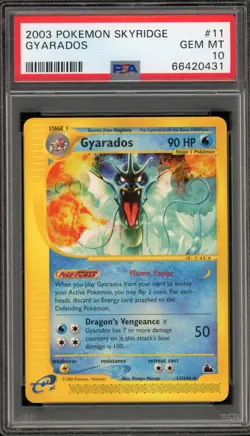 Pokemon Gyarados Skyridge NON Holo Rare #11 PSA 10 Gem Mint - Image 1