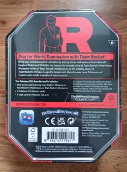 Pokemon TCG: Team Rocket Tin - Nidoking ex - New & Sealed - Image 2