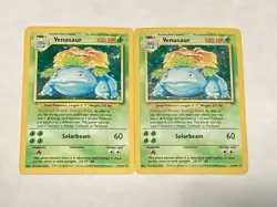 1999 Pokemon Base Set Venusaur Holo Pair — Vintage WOTC Collector Lot - Image 1