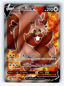 Pokemon TCG - Greedent V (Full Art) - SWSH08: Fusion Strike NM - Image 1