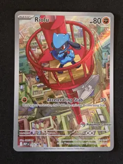 Riolu - 010 (Pokemon Center Exclusive) 010 Me: Mega Evolution Promo Holo - Image 1