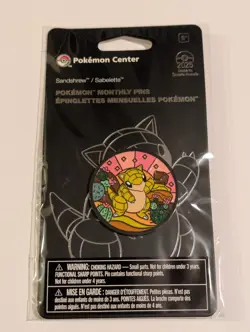 Sandshrew Monthly Pins: ( 6 OF 12 ) Habitat Pin Badge, Pokemon Center Exclusive - Image 1