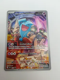 Pokemon TCG Team Rocket's Wobbuffet 203 SVP EN Promo Holo 110 HP - Image 2