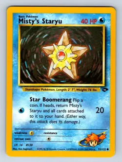 Pokemon Misty's Staryu Gym Challenge 92/132 NM - Image 1