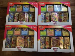 4x Pokemon 151 Costco Exclusive 5x Mini Tin Bundle (10x Sealed Packs Per Box) 🔥 - Image 2