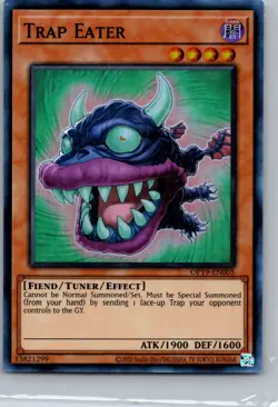 Yugioh! Trap Eater - OP19-EN005 - Super Rare - Unlimited NM - Image 1