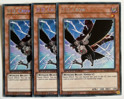 YuGiOh PLAYSET D.D. Crow SGX3-ENF10 x3 Secret Rare 1st Edition Speed Duel - Image 1