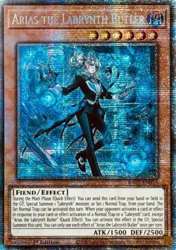 Yugioh! Arias the Labrynth Butler - RA05-EN028 - Starlight Rare - 1st Edition Ne - Image 1