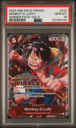 2023 One Piece Promos #012 Monkey D Luffy Winner Pack Volume 5 (Treasure Cruise) - Image 1