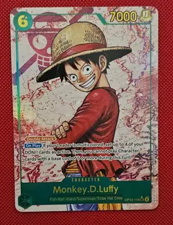 Monkey.D.Luffy Alt Art (OP13-118 SEC) One Piece TCG ENGLISH NM - Image 1