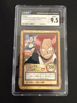2001 One Piece Shanks Hyper Battle Carddass Bandai CGC 9.5 - Image 1