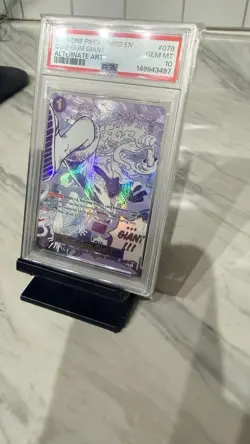 ONE PIECE CCG Gum-Gum Giant OP09-078 Alt Art Foil Premium Booster Vol. 2 PSA 10 - Image 3