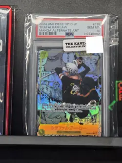 2024 One Piece OP10-119 English Trafalgar Law Manga Alternate Art GEM MT PSA 10! - Image 1